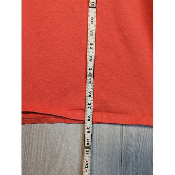 Champion Big C Embroidered Light Orange T-Shirt Men's LARGE - Picture 2 of 7